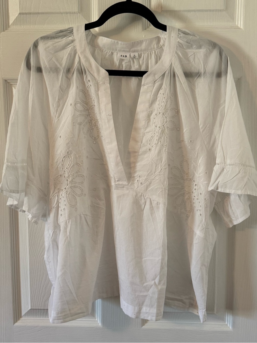 Gap Factory Relaxed Eyelet Top